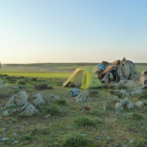 Immer wieder hatte ich Traumplätze zum Zelten