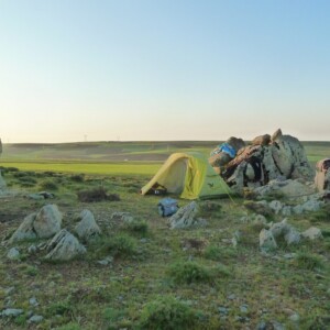 Immer wieder hatte ich Traumplätze zum Zelten