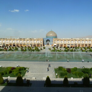 auf dem Balkon des Palasts