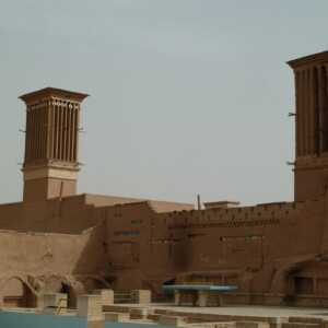 Typische Windtürme von Yazd